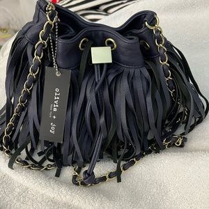 NWT Olivia +Joy chained frilly Crossbody Bag